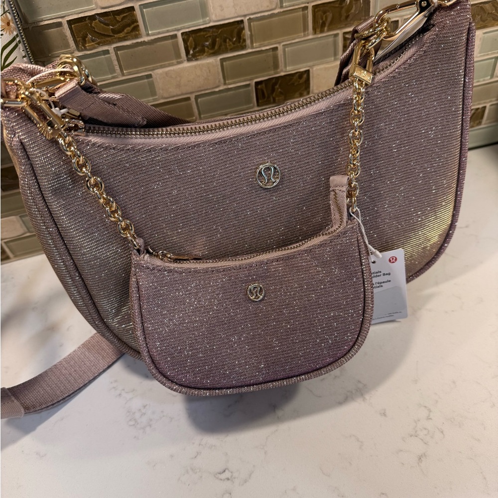 NEW Lululemon City Essentials Shoulder/Nano Bag Glitter